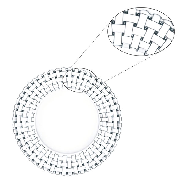 بشقاب دور بافت بوسانوا (2 عددی) - Image 3