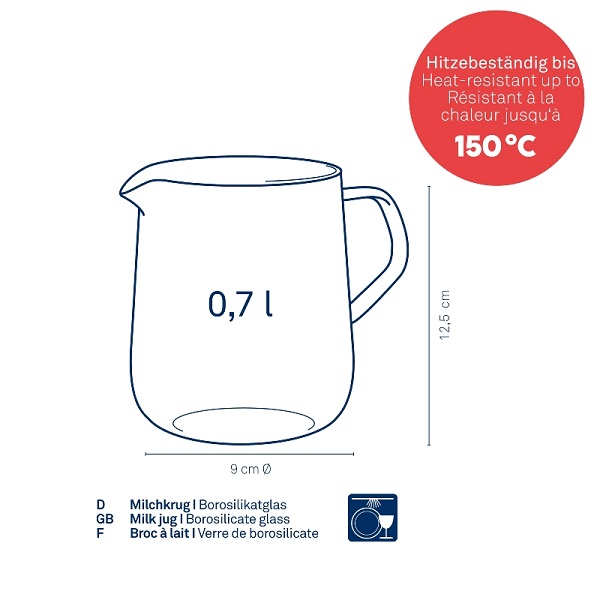 پارچ شير 0/7 ليتري فونتانا - تصویر 3