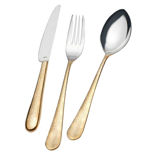 سرويس 116 پارچه تيتانيوم طلايي با طرح VEGA - تصویر 2